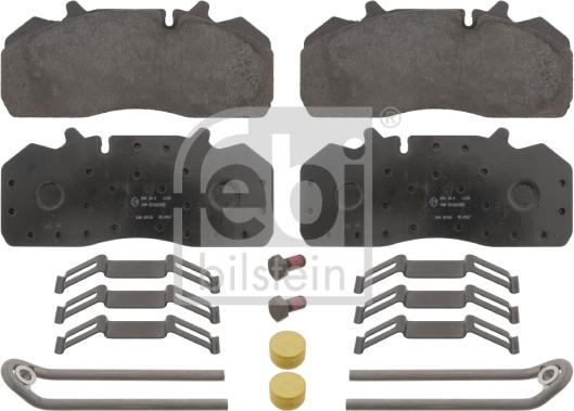 Febi Bilstein 16638 - Тормозные колодки, дисковые, комплект unicars.by