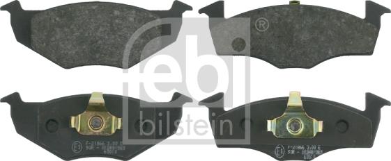 Febi Bilstein 16006 - Тормозные колодки, дисковые, комплект unicars.by