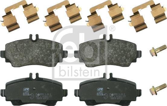 Febi Bilstein 16374 - Тормозные колодки, дисковые, комплект unicars.by