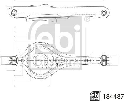 Febi Bilstein 184487 - Рычаг подвески колеса unicars.by