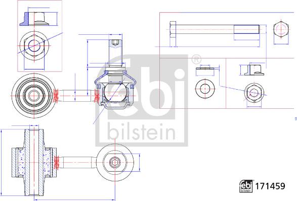 Febi Bilstein 184868 - Тяга / стойка, стабилизатор unicars.by