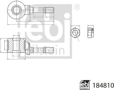 Febi Bilstein 184810 - Тяга / стойка, стабилизатор unicars.by