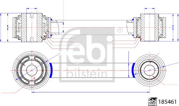 Febi Bilstein 185461 - Тяга / стойка, подвеска колеса unicars.by