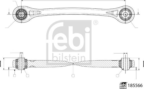 Febi Bilstein 185566 - Рычаг подвески колеса unicars.by