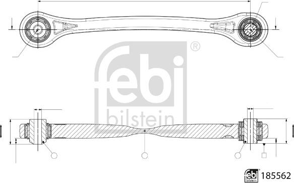 Febi Bilstein 185562 - Рычаг подвески колеса unicars.by