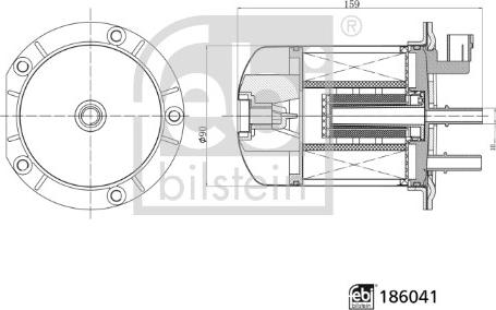 Febi Bilstein 186041 - Топливный фильтр unicars.by