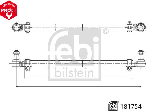 Febi Bilstein 181754 - Рулевая тяга unicars.by