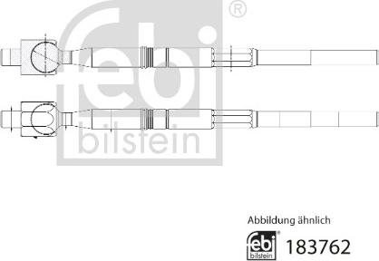 Febi Bilstein 183762 - Осевой шарнир, рулевая тяга unicars.by