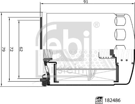 Febi Bilstein 182486 - Масляный фильтр unicars.by