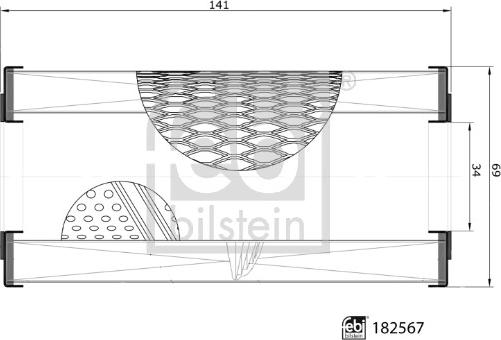 Febi Bilstein 182567 - Масляный фильтр unicars.by