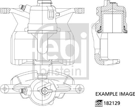 Febi Bilstein 182129 - Тормозной суппорт unicars.by