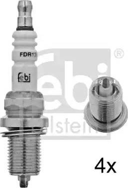 Febi Bilstein 13517 - Свеча зажигания unicars.by