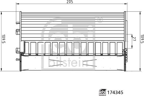 Febi Bilstein 174345 - Масляный фильтр unicars.by