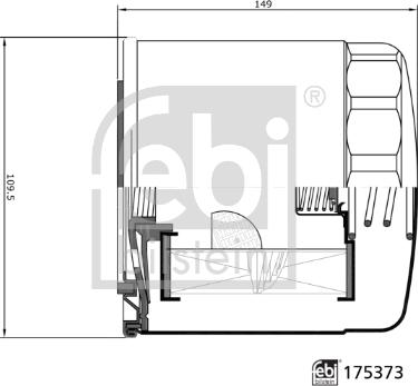 Febi Bilstein 175373 - Масляный фильтр unicars.by