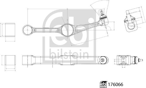 Febi Bilstein 176066 - Рычаг подвески колеса unicars.by