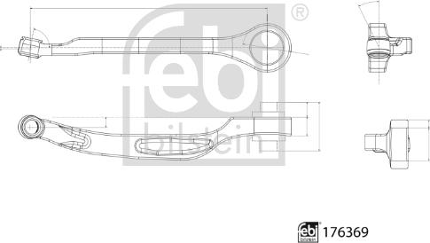 Febi Bilstein 176369 - Рычаг подвески колеса unicars.by