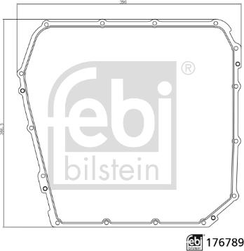 Febi Bilstein 176789 - Прокладка, масляный поддон автоматической коробки передач unicars.by