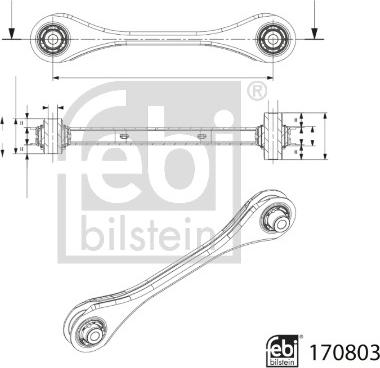 Febi Bilstein 170803 - Рычаг подвески колеса unicars.by