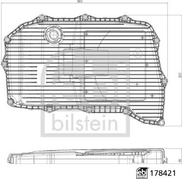 Febi Bilstein 178421 - Гидрофильтр, автоматическая коробка передач unicars.by