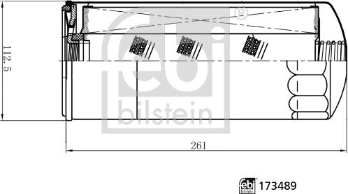 Febi Bilstein 173489 - Масляный фильтр unicars.by