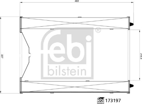 Febi Bilstein 173197 - Воздушный фильтр, двигатель unicars.by