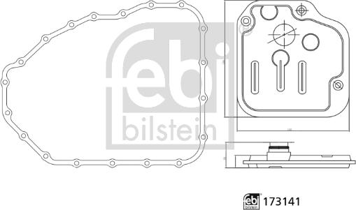 Febi Bilstein 173141 - Гидрофильтр, автоматическая коробка передач unicars.by