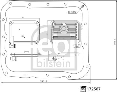 Febi Bilstein 172567 - Гидрофильтр, автоматическая коробка передач unicars.by