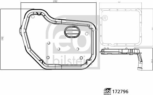 Febi Bilstein 172796 - Гидрофильтр, автоматическая коробка передач unicars.by