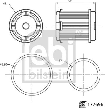 Febi Bilstein 177696 - Гидрофильтр, автоматическая коробка передач unicars.by