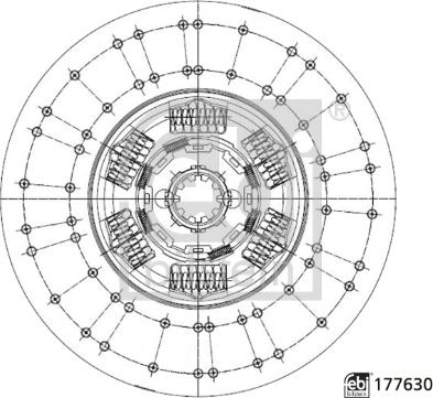 Febi Bilstein 177630 - Диск сцепления, фрикцион unicars.by