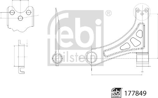 Febi Bilstein 177849 - Рычаг подвески колеса unicars.by