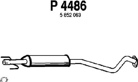 Fenno P4486 - Средний глушитель выхлопных газов unicars.by