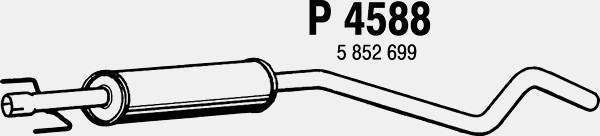 Fenno P4588 - Средний глушитель выхлопных газов unicars.by