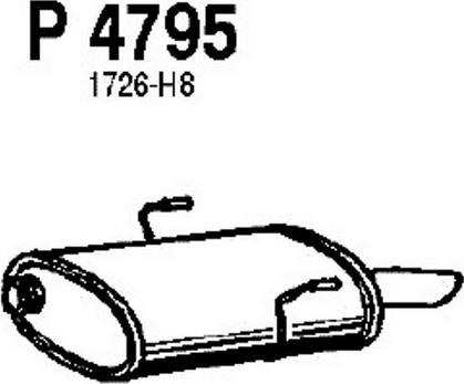 Fenno P4795 - Глушитель выхлопных газов, конечный unicars.by