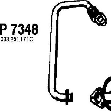 Fenno P7348 - Труба выхлопного газа unicars.by
