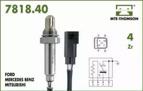 Fenno XL7818.40.040 - Лямбда-зонд, датчик кислорода unicars.by