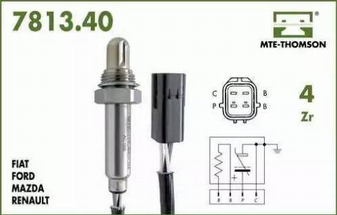 Fenno XL7813.40.030 - Лямбда-зонд, датчик кислорода unicars.by