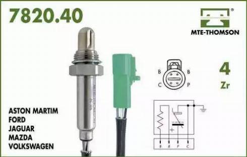 Fenno XL7820.40.040 - Лямбда-зонд, датчик кислорода unicars.by