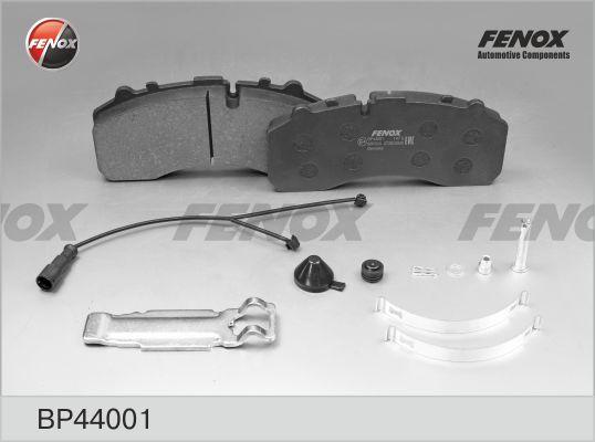 Fenox BP44001 - Тормозные колодки, дисковые, комплект unicars.by