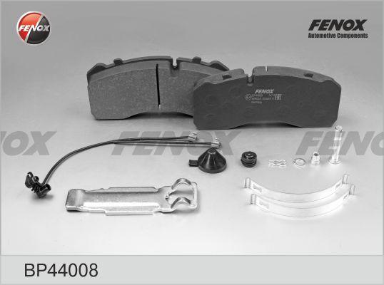 Fenox BP44008 - Тормозные колодки, дисковые, комплект unicars.by