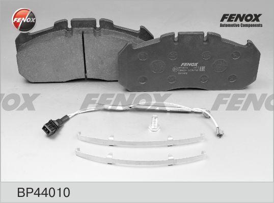 Fenox BP44010 - Тормозные колодки, дисковые, комплект unicars.by