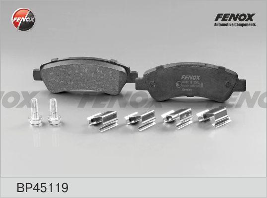 Fenox BP45119 - Тормозные колодки, дисковые, комплект unicars.by