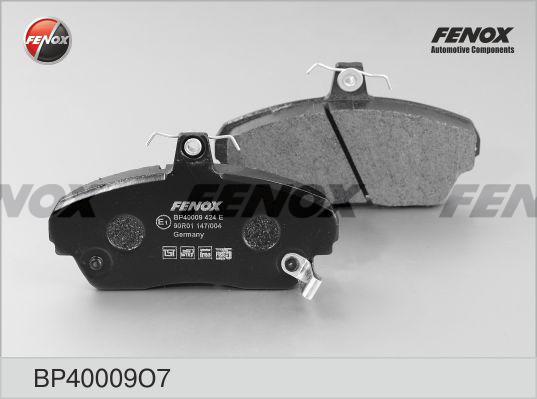 Fenox BP40009O7 - Тормозные колодки, дисковые, комплект unicars.by