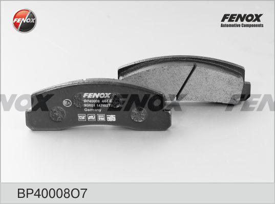 Fenox BP40008O7 - Тормозные колодки, дисковые, комплект unicars.by