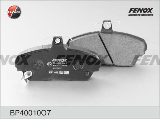 Fenox BP40010O7 - Тормозные колодки, дисковые, комплект unicars.by