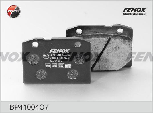 Fenox BP41004O7 - Тормозные колодки, дисковые, комплект unicars.by