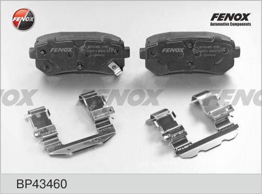 Fenox BP43460 - Тормозные колодки, дисковые, комплект unicars.by