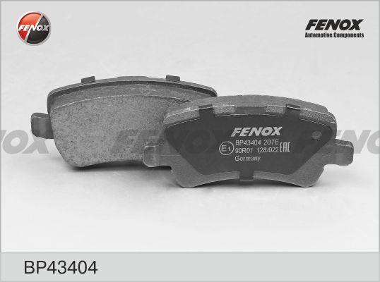 Fenox BP43404 - Тормозные колодки, дисковые, комплект unicars.by