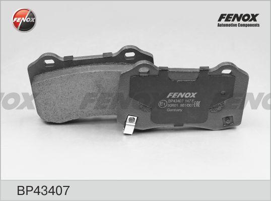 Fenox BP43407 - Тормозные колодки, дисковые, комплект unicars.by