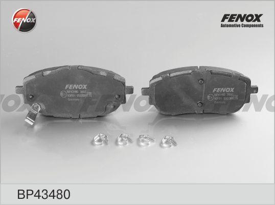 Fenox BP43480 - Тормозные колодки, дисковые, комплект unicars.by